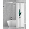 Yampos L Shaped Shower Curtain Rod with Unique Shield Base