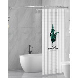 Yampos L Shaped Shower Curtain Rod with Unique Shield Base - Adjustable 24-53 x 24-53 Inch Corner Bathroom Rod, Heavy Duty Rustproof Square Rail, 12 Hooks & Ceilling Support