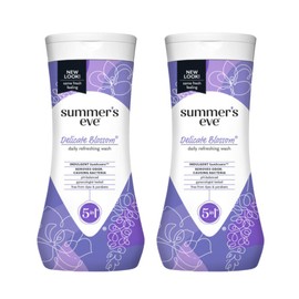 Summer's Eve Delicate Blossom Daily Refreshing Feminine Wash, Removes Odor, pH balanced, 15 fl oz. (Pack of 2)