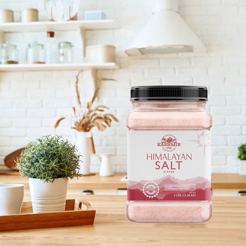 LA SALT CO Kashmir 5 Lbs Pink Himalayan Salt Bulk