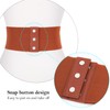 JASGOOD Women Leather Wide Waist Belt Braid Elastic Stretchy Belt