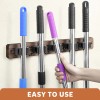 Imillet Broom Holder Wall Mount, Rustic Wood Broom Hanger with