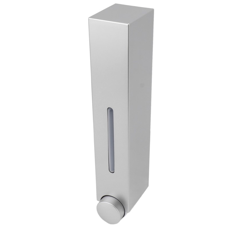 Manual Press Wall Mount Soap Dispenser Refillable Space Saving Shower