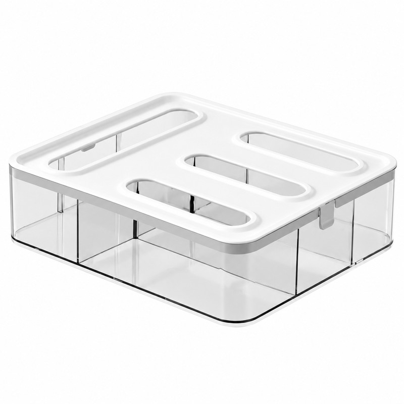 Plastic Food Storage Bag Organizer for Kitchen Storage – Four