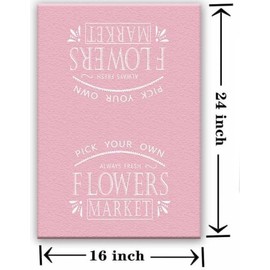 jutshow Spring Pink Tulip Flowers Dish Towels Hand Towels, 16x24 inch Pink Floral Kitchen Towels Set of 2, Decorative Towels Drying Cloth for Bathroom Kitchen Decoration