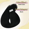VeSunny Tape on Hair Extensions Black Real Human Hair Tape