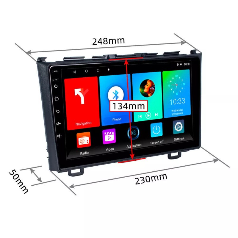 JOYINCAR For Honda CRV 2007-2011 Android 13 Apple Carplay Car