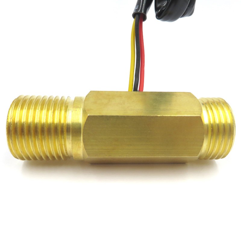 GREDIA G1/2" Male Thread Brass Water Flow Sensor Switch Hall