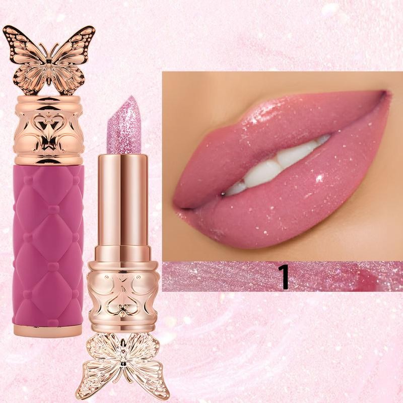 3pcs Petal Color-changing Lip Balm, Long-lasting, Moisturizing, Not Easily Fading,