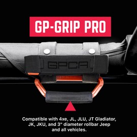 GPCA - GP Grip PRO, manijas plegables de metal de aluminio patentadas para Jeep Wrangler 4xe, JL, JT, JK, Sport, Sahara, Rubicon y Gladiator 4DR/2DR 2007-2023, paquete de 2, color naranja