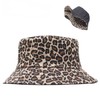 Zhenghebuy Bucket Hat,Leopard Print Fisherman Sun Hat,Unisex Reversible Packable Bucket