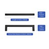 MRAYDECO 10 Pack Soild 6-1/4in (160mm) Black Cabinet Handles Square
