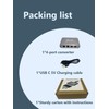 WinRaybot Ethernet Splitter, ethernet hub 4 Port gigabit,Ethernet Splitter 1