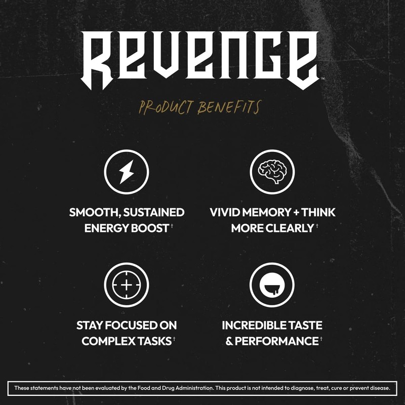 REVENGE BLK FLG Deep Blue Energy Stick Packs Blue Raspberry