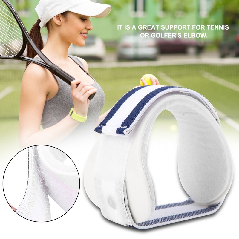 Adjustable Elbow Support Tennis Golfer Epicondylitis Brace Strap Lateral Pain