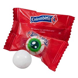 Columbina Scary Eyeballs Bubble Gum, 40-ct. Bags ( 2 pack )