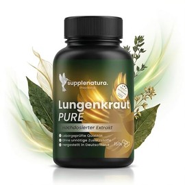 Supplenatura® Lungwort Capsules – 5 Month Supply – Made in Germany, Vegan, Laboratory Tested, No Additives – Lungwort Capsules High Dose