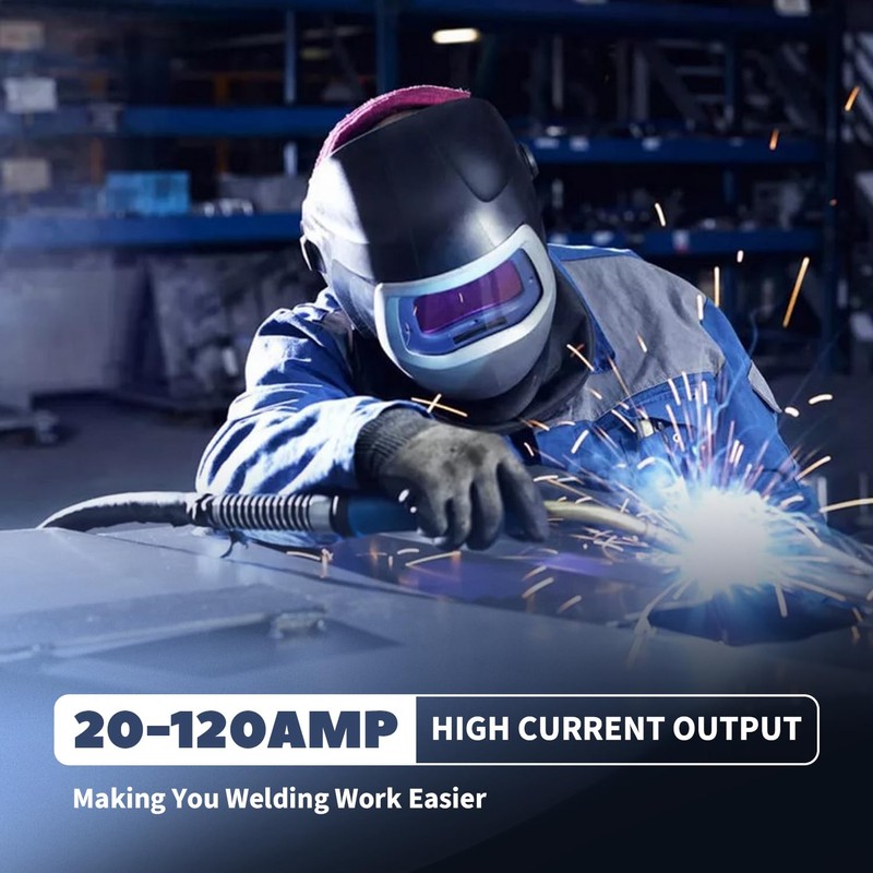 Portable Electric Welding Machine, Handheld Welder Machine, 20-120Amp Output Portable
