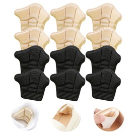 6 Pares Almohadillas de Talón para Zapatos Sueltos, Talonera autoadhesiva, Plantillas para Zapatos Tacones Protector, Plantillas Para Zapatos para Calzado Deportivo, Zapatos de Cuero, Tacones Altos