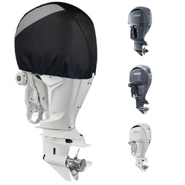 Outboard Motor Cover for Yamaha V6 4.2L F225 F250 F300(2021 Newer), Outboard Engine Cover 600D Oxford Marine Fabric, Heavy-Duty Boat Engine Cover Waterproof Fade-Resistant Hood Cowling Cover
