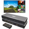 KAGO 4K HDMI Multi Viewer 4x1 Quad Divider with Remote