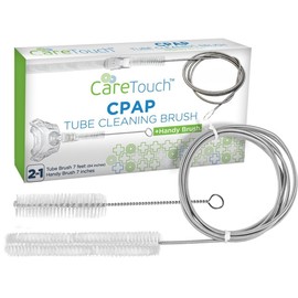 Care Touch CPAP Tube Cleaning Brush - Flexible Stainless (7 Feet) Plus Handy Brush (7 Inches) fits 16mm Diameter Tubing