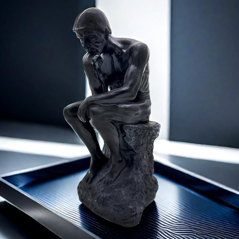 SHTWX Resin The Thinker Thinking Man Statue Sculpture Frgurine Gift
