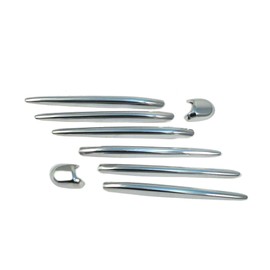 ATEX Chrome Hood Vent Fin+Nozzle Cover Trim For W164 X164 ML350/Come with 3M Self-adhesive Stickers