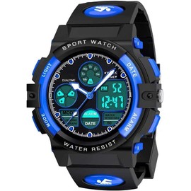 RETZLA Kids Digital Sport Watch, Boys Girls Waterproof Outdoor Watches, Children Casual Electronic Analog Quartz Wrist Watches with Alarm Stopwatch