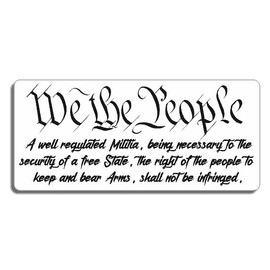2nd Amendment Sticker Custom Vinyl WE The People USA United States Constitution Marines Army Navy Airforce