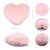 Heart Pillow, Soft Fluffy Long Plush Love Throw Pillow Decorative