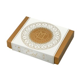 Baklava Ramadan Eid Gift box, Baklawa Bitesize selection Gold Box 300g, Chateau De Mediterrean