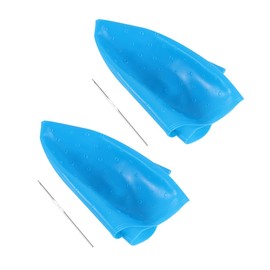 2Sets Silicone Hair Dye Caps for Home Hair Coloring Highlighting Tinting Practical Hair Dyeing Tool for Easy Pull Through for DIY Hair