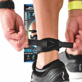 여성 및 남성용 발목 보호대 아킬레스건염 지지대 소형 Ankle Support Brace for Men and Women, Achilles Tendonitis Small Size [Black]