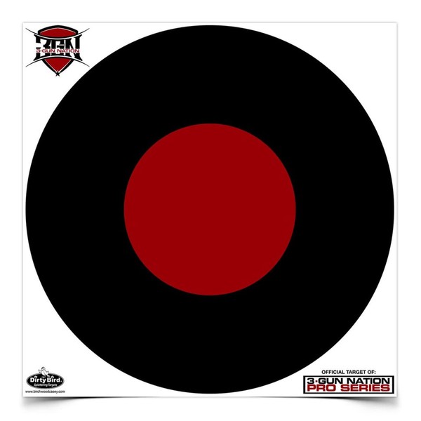 Birchwood Casey Non-Adhesive Dirty Bird White Splattering 17.25" Official 3-Gun Nation Pro Series Practice Shooting Targets for Indoor and Outdoor Use, 5 Sheets