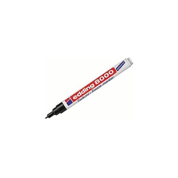 edding Tiefkühlmarker/Stift "edding" (SCHWARZ/Mod. 8000 - Stärke 1 mm) FROSTBESTÄNDIG