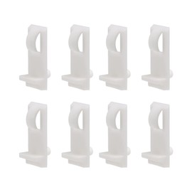 uxcell Plastic Shelf Support Pegs,5mm Shelf -Locking,Cabinet Shelf Clips,Shelf Bracket Holder Peg,for Kitchen Furniture Book Shelves Supplies,White,20pcs