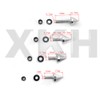 XKH- Motorcycle Silver Motorcycle Spike Fairing Bolts Compatible with 2001