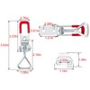STARVAST 6 Pack Adjustable Toggle Clamp, 360lbs Holding Capacity Heavy
