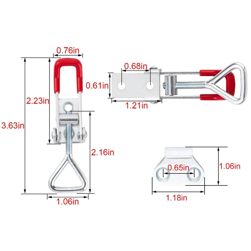 STARVAST 6 Pack Adjustable Toggle Clamp, 360lbs Holding Capacity Heavy
