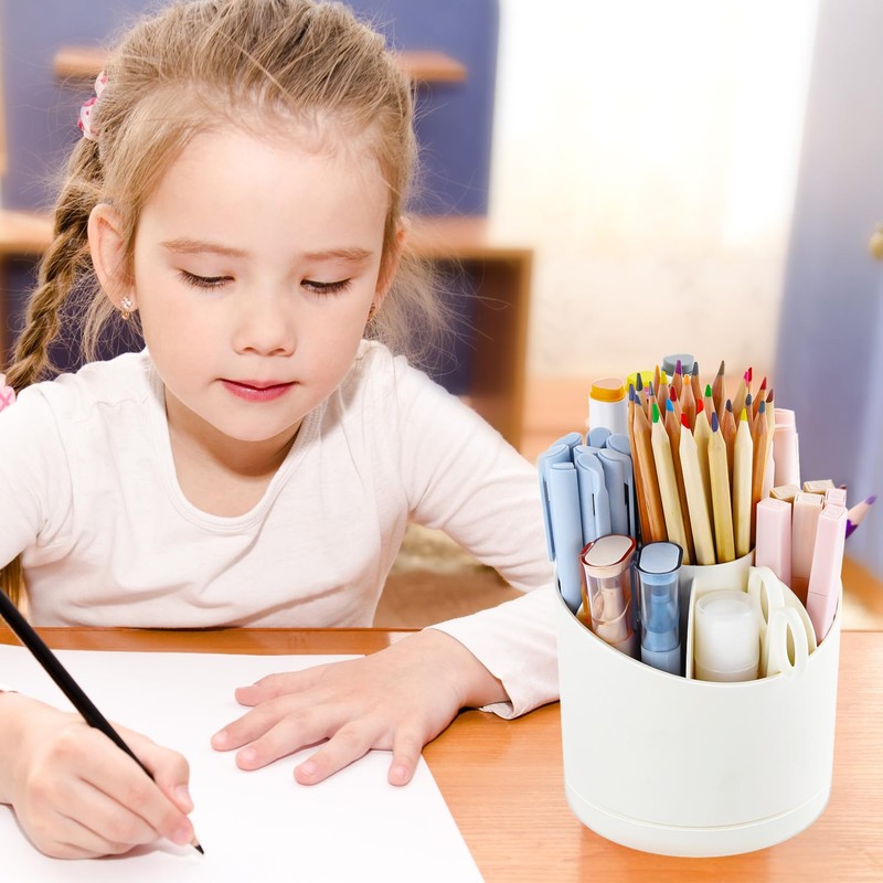 DoocliB Desk Organiser, 360 Degree Pen Holder Rotatable