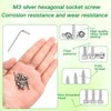 Zmbroll M3 Socket Head Cap Self Tapping Screw Silver Grade