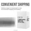 Lucid 3 Inch Ventilated Bamboo Charcoal Memory Foam Mattress Topper,