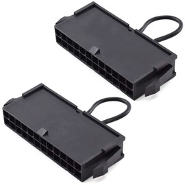 DKARDU 24-Pin ATX Power Jumper Bridge Tool PSU Test Starter Tester Start Switch Compatible with 20/24 Pin Connector (2 Pack)