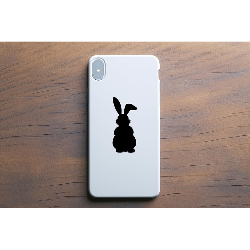 11 x Cute Bunny Rabbit Silhouette Waterproof Sticker Pack -
