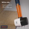 Presch Rubber Mallet Black/White 450g - Mallet Hammer with fibreglass