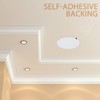 Sosation 6 Pcs Plastic Flat Blank Plate Wall Hole Cover