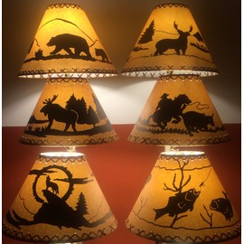 14 Inch Bear Rustic Lamp Shade.Click on Photos to View Sizing and Style Options!