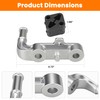 Rear Right Exhaust Bracket Muffler Support Rubber Isolator Hanger Set,