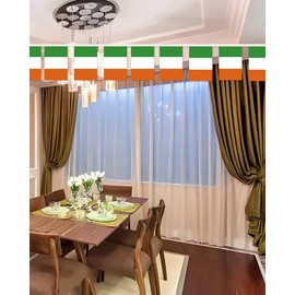 10 Meters Ireland Miniature String Pennant Flag,30 PCS Irish Small Bunting Banners,32 FT Decorations For Outdoor Indoor House Home Office Meeting Party